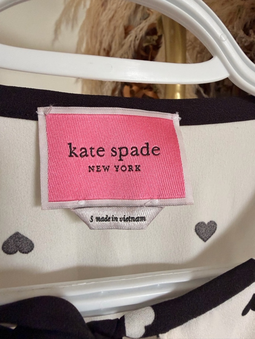 kate spade Black & White Heart Print Dress - Picture 3 of 6